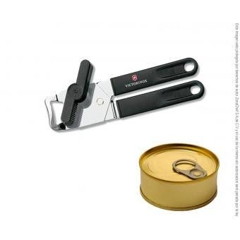 Abrelatas Profesional Con Destapador Acero Inoxidable