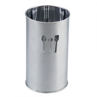 Portautensilios de Acero Inoxidable IBILI Modelo 714100-Plata