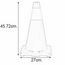 CONO PVC NARANJA C/REFLEJANTE 45cm 13121 TRUPER.