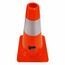 CONO PVC NARANJA C/REFLEJANTE 45cm 13121 TRUPER.