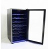 Frigobar Cava de Vinos 32 Botellas Luz Led Puerta de Vidrio