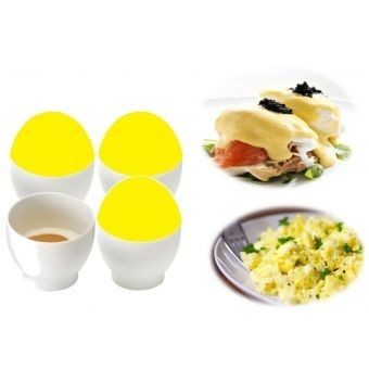 Cocina Huevos en Microndas con EGG WAVE - Amarillo