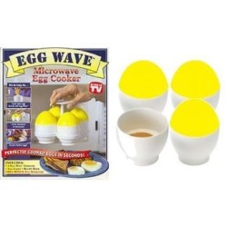 Cocina Huevos en Microndas con EGG WAVE - Amarillo