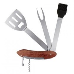 Set de BBQ. Con Accesorios Plegables. Diseño Original