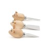 Cuchillos para queso en forma de ratones Kikkerland