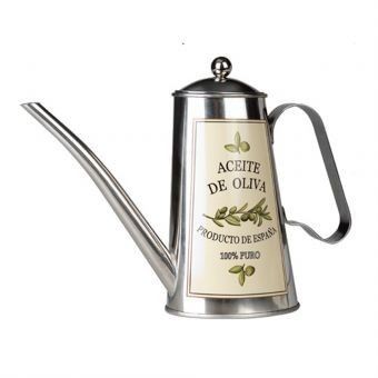 Aceitera Oliva de Acero Inoxidable IBILI Modelo 705005-Plata