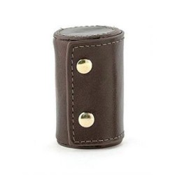 Shot glasses con funda de cuero Kikkerland Shots glasses Gris