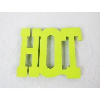 Porta calientes palabra HOT Brang- verde