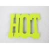 Porta calientes palabra HOT Brang- verde