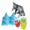 Shark Freeze Molde Aleta Tiburon Para Hacer Hielo Bares