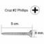TORNILLO TABL FINE 6X2 PULGADAS CAJA C/1LB. GRIP-RITE.