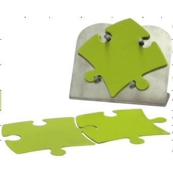 Juego de portavasos acero inoxidable Brang-Verde