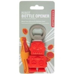 Destapador en forma de robot Kikkerland Robot Bottle opener Naranja