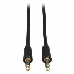 Tripp Lite Cable 3.5mm Macho - 3.5mm Macho, 15.24 Metros, Negro