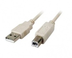 Xtech Cable USB A Macho - USB B Macho, 1.82 Metros, Blanco
