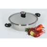 Utensilio de Cocina Classica Gold Sarten Paellera 9 Qts Acero Inoxi...