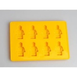 Kit 5 Moldes Muñeco Lego Hielos Chocolate Gomitas-amarillo