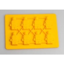 Kit 5 Moldes Muñeco Lego Hielos Chocolate Gomitas-amarillo