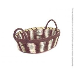 CANASTA DE BAMBÚ OVALADO 28X22X8 / 5 PIEZAS