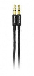 Vorago Cable 3.5mm Macho - 3.5mm Macho, 1 Metro, Negro Metálico