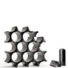 Rack para vinos Celular Qualy Negro