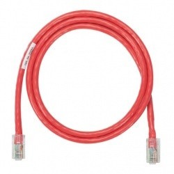 Panduit Cable Patch Cat5e UTP RJ-45 Macho - RJ-45 Macho, 91cm, Rojo