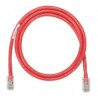 Panduit Cable Patch Cat5e UTP RJ-45 Macho - RJ-45 Macho, 91cm, Rojo