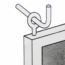 GANCHOS CUADRADOS ZINC 1 PULGADA 10-PK 61083 ULTRA