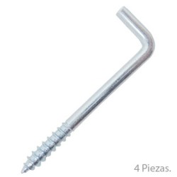 GANCHOS CUADRADOS ZINC 2-1/4 PULGADAS 4-PK 61082 ULTRA