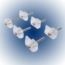 SOPORTE ESPEJO ACRILICO GOTA 6-PK 15289 ULTRA