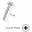 TORNILLO EXTERIOR 1-5/8 PULGADAS CAJA C/1 LB GRIP RITE.