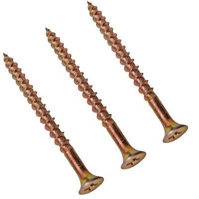 TORNILLO DORADO 8X2-1/2 PULGADA CAJA C/5LB GRIP-RITE.
