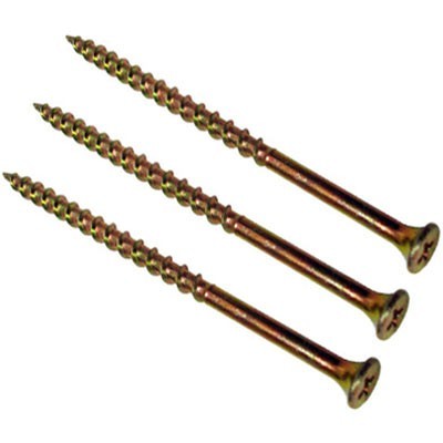 TORNILLO DORADO 10X3-1/2 PULGADAS CAJA C/1 LIBRA GRIP RITE
