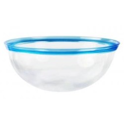 Combo (2 Tone Azul) 1 Ensaladera, palas para ensalada y 4 tazones c...