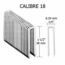 GRAPA P/PIST 1-1/2 pulgadas x 1/4 pulgadas CA 18 GRIP-RITE 5000 PIEZAS