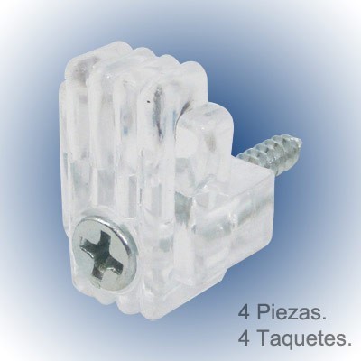 SOPORTE ESPEJO ACRILICO CON 4 Y CON TAQUETE 807786 ANCHOR WIRE.