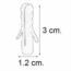 TAQUETE PLASTICO 1/4 pulgadas 50pz FIERO 44199/15971.