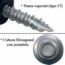 TORNILLO 1W1 METAL-MADERA 1 pulgada C/ARAN 1 no GRIP RITE.