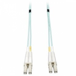 Tripp Lite Cable Fibra Óptica OM3 LC Macho - LC Macho, 15 Metros, Aqua