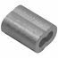 CASQUILLO DE ALUMINIO PARA CABLE 1/8 PULGADAS