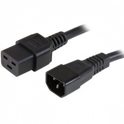 StarTech.com Cable de Poder C14 Coupler Macho - C19 Coupler Hembra,...