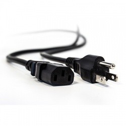 Vorago Cable de Poder CAB-122, NEMA 5-15P Macho, 1.5 Metros, Negro