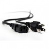 Vorago Cable de Poder CAB-122, NEMA 5-15P Macho, 1.5 Metros, Negro