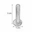 TORNILLO PARA JALADERA 1 pulgada PK 48 PIEZAS.