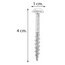 TORNILLO 100PZ. 1-1/2 NUMERO 8 c.w/hb 62