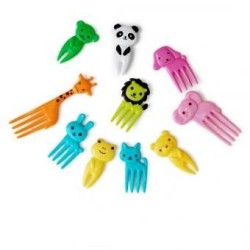 10pcs / set del animal del campo de mini fruta de dibujos animados ...