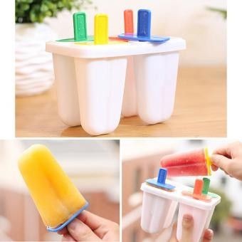 DIY Ice Cream Moulds Box Popsicle Maker Ice Cube Tray Kitchen Tools...