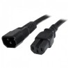 StarTech.com Cable de Poder C14 - C15, 1.8 Metros, Negro