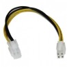 StarTech.com Cable de Poder ATX Macho - Hembra (4-pin), 20cm