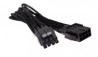 Aerocool Cable de Poder 8-pin Macho - 8-pin Hembra, 40cm, Negro